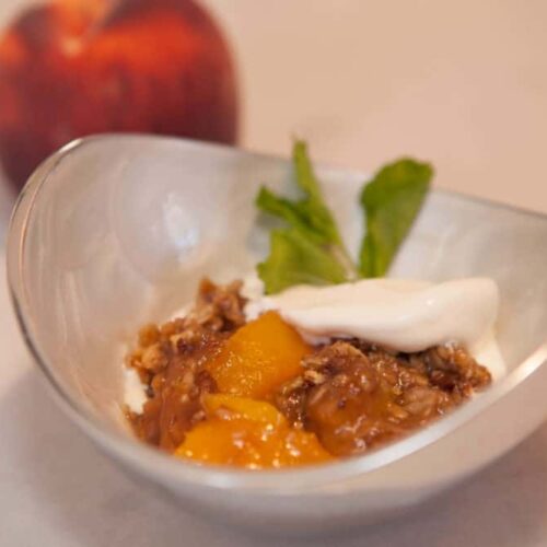 peach crisp